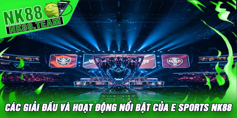 Các giải đấu và hoạt động nổi bật của E Sports NK88